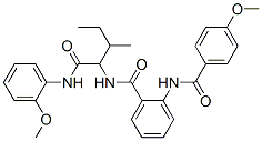 (9ci)-2-[(4-甲氧基苯甲酰基)氨基]-n-[1-[[(2-甲氧基苯基)氨基]羰基]-2-甲基丁基]-苯甲酰胺结构式_485810-28-4结构式