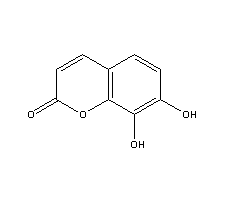 瑞香素结构式_486-35-1结构式