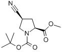 (2S,4S)-4-氰基-1,2-吡咯烷羧酸-1-(1,1-二甲基乙基)-2-甲酯结构式_487048-28-2结构式