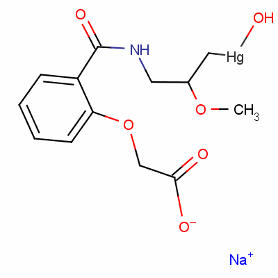 汞撒利结构式_492-18-2结构式