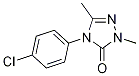 4-(4-氯苯基)-1,3-二甲基-1H-1,2,4-噻唑-5(4H)-酮结构式_494785-65-8结构式