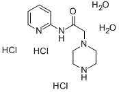 2-(哌嗪-1-基)乙酸 N-(2-吡啶)酰胺三盐酸盐 二水合物结构式_496808-07-2结构式