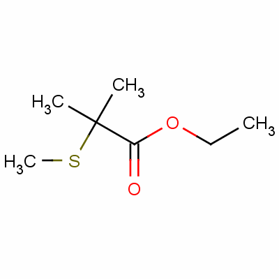 2-甲基-2-甲基硫代丙酸乙酯结构式_49773-24-2结构式