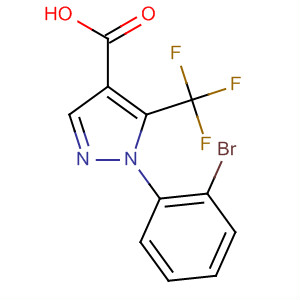 1-(2-溴苯基)-5-(三氟甲基)-1H-吡唑-4-羧酸结构式_497833-14-4结构式