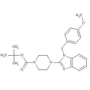 4-(1-(4-甲氧基苄基)-1H-苯并[d]咪唑-2-基)哌嗪-1-羧酸叔丁酯结构式_497870-06-1结构式