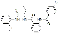 (9ci)-2-[(4-甲氧基苯甲酰基)氨基]-n-[1-[[(2-甲氧基苯基)氨基]羰基]丙基]-苯甲酰胺结构式_499105-03-2结构式