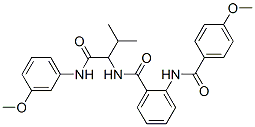 (9ci)-2-[(4-甲氧基苯甲酰基)氨基]-n-[1-[[(3-甲氧基苯基)氨基]羰基]-2-甲基丙基]-苯甲酰胺结构式_499105-07-6结构式