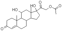 醋酸氢化可的松结构式_50-03-3结构式