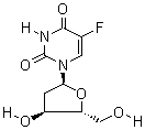 5-氟-2-脱氧脲核苷结构式_50-91-9结构式