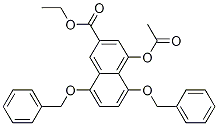 4-(乙酰基氧基)-5,8-双(苯基甲氧基)-2-萘羧酸乙酯结构式_500776-95-4结构式