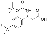 (R)-Boc-4-(三氟甲基)-β-苯丙氨酸结构式_501015-19-6结构式