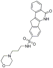 6,11-二氢-N-[3-(4-吗啉)丙基]-5-氧代-5H-茚并[1,2-c]异喹啉-9-磺酰胺结构式_501364-82-5结构式