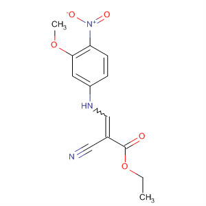 2-氰基-3-[(3-甲氧基-4-硝基苯基)氨基]-2-丙酸乙酯结构式_501684-26-0结构式