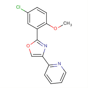 2-(5-氯-2-甲氧基苯基)-4-(吡啶-2-基)-1,3-噁唑结构式_502422-47-1结构式