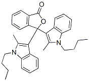 3,3-双(1-丁基-2-甲基-1H-吲哚-3-基)异苯并呋喃-1(3h)-酮结构式_50292-91-6结构式