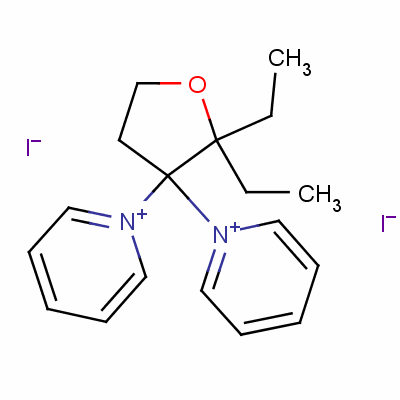 (二氢-3,3-二苯基-(3h)-呋喃-2-亚基)二甲基碘化铵结构式_50294-58-1