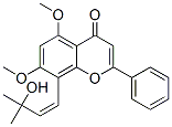 8-[(Z)-3-羟基-3-甲基-1-丁烯]-5,7-二甲氧基-2-苯基-4H-1-苯并吡喃-4-酮结构式_50299-52-0结构式