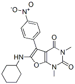 6-(环己基氨基)-1,3-二甲基-5-(4-硝基苯基)-呋喃并[2,3-d]嘧啶-2,4(1h,3h)-二酮结构式_503160-55-2结构式