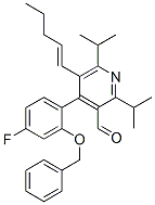 4-[4-氟-2-(苯基甲氧基)苯基]-2,6-双(1-甲基乙基)-5-(1-戊烯-1-基)-3-吡啶甲醛结构式_503559-82-8结构式