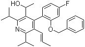 4-[4-氟-2-(苯甲氧基)苯基]-α-甲基-2,6-双(1-甲基乙基)-5-(1-丙烯-1-基)-3-吡啶甲醇结构式_503559-84-0结构式