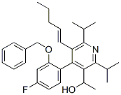 4-[4-氟-2-(苯基甲氧基)苯基]-α-甲基-2,6-双(1-甲基乙基)-5-(1-戊基)-3-吡啶甲醇结构式_503559-86-2结构式