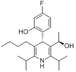 (αR,4S)-(9CI)-5-丁基-4-(4-氟-2-羟基苯基)-α-甲基-2,6-双(1-甲基乙基)-3-吡啶甲醇结构式_503610-08-0结构式