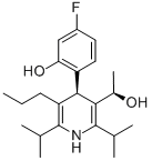 (αR,4R)-4-(4-氟-2-羟基苯基)-α-甲基-2,6-双(1-甲基乙基)-5-丙基-3-吡啶甲醇结构式_503610-18-2结构式