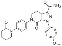 4,5,6,7-四氢-1-(4-甲氧基苯基)-7-氧代-6-[4-(2-氧代-1-哌啶基)苯基]-1H-唑唑并[3,4-c]吡啶-3-羰胺结构式_503612-47-3结构式