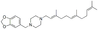 1-Piperonyl-4-[(2e,6e)-3,7,11-trimethyl-2,6,10-dodecatrienyl]piperazine Structure,50419-27-7Structure