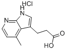 3-(4-甲基-1H-吡咯并[2,3-B]吡啶-3-基)丙酸盐酸盐结构式_5050-48-6结构式