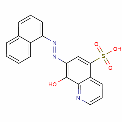 7-(1-Naphthylazo)-8-hydroxyquinoline-5-sulfonic acid Structure,50539-65-6Structure