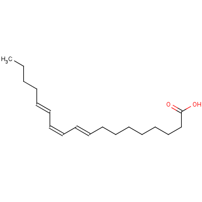 9(Z),11(E),13(E)-十八三烯酸结构式_506-23-0结构式
