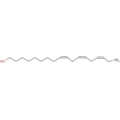 (9Z,12Z,15Z)-9,12,15-十八碳三烯-1-醇结构式_506-44-5结构式