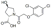 反式-1-[(2,4-二氯苯氧基)乙酰基]-4-羟基-L-脯氨酸结构式_50649-02-0结构式