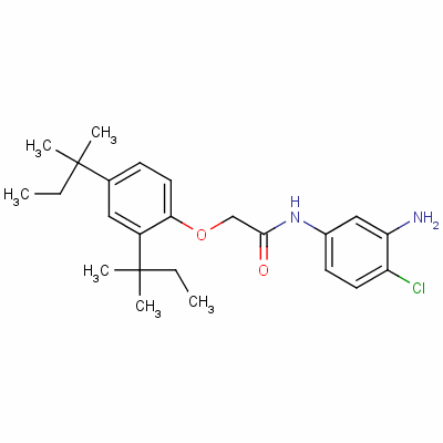 N-(3-氨基-4-氯苯基)-2-(2,4-二叔戊基苯氧基)乙酰胺结构式_50671-00-6结构式