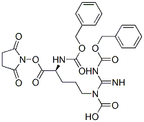 [(S)-5-[(2,5-二氧代-1-吡咯烷)氧基]-5-氧代-4-[[(苄氧基)羰基]氨基]戊基][亚氨基[[(苄氧基)羰基]氨基]甲基]氨基甲酸结构式_50715-13-4结构式