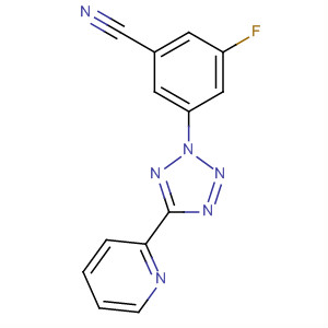 3-氟-5-[5-(吡啶-2-基)-2H-四唑-2-基]苯甲腈结构式_507269-27-4结构式