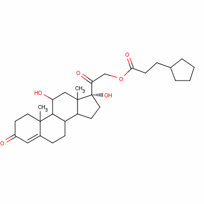 环戊丙酸氢化可的松结构式_508-99-6结构式