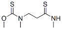 O-甲基甲基[3-(甲基氨基)-3-硫代丙基]硫代氨基甲酸酯结构式_50836-92-5结构式