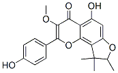 (-)-8,9-Dihydro-5-hydroxy-2-(4-hydroxyphenyl)-3-methoxy-8,9,9-trimethyl-4h-furo[2,3-h]-1-benzopyran-4-one Structure,50868-48-9Structure