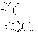 4-(2-羟基-3-甲氧基-3-甲基丁氧基)-7H-呋喃并[3,2-G][1]苯并吡喃-7-酮结构式_50927-97-4结构式