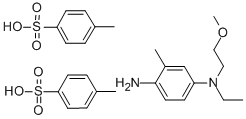 N(4-乙基-N-2-甲氧基乙基)-2-甲基-对苯二胺-双(对-甲基苯磺酸)盐结构式_50928-80-8结构式