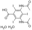 3,5-二乙酰胺基-2,4,6-三碘苯甲酸结构式_50978-11-5结构式