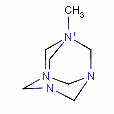 1-甲基-3,5,7-三氮杂-1-铵三环[3.3.1.1(3,7)]癸烷碘化物结构式_50982-79-1结构式