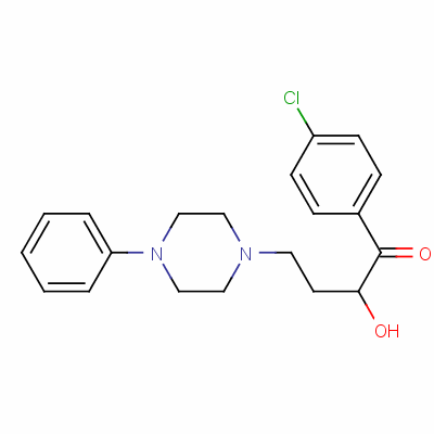 4-氯-2-羟基-4(4-苯基哌嗪-1-基)苯丁酮结构式_51037-53-7结构