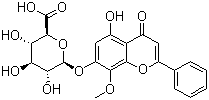 汉黄芩苷结构式_51059-44-0结构式