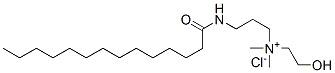 N-(2-羟乙基)-N,N-二甲基-3-[(1-氧代-十四烷基)氨基]氯化-1-丙铵结构式_51085-03-1结构式