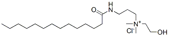 乙基)-n,n-二甲基-3-[(1-氧代-十四烷基)氨基]氯化-1-丙铵结构式