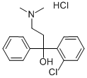 2-氯-alpha-[2-二甲氨基乙基]二苯甲醇盐酸盐结构式_511-13-7结构式