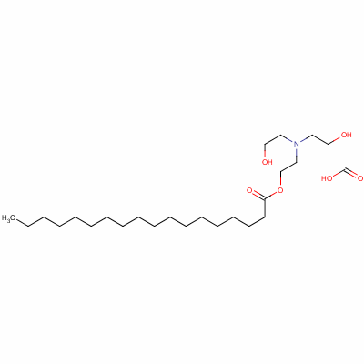 二(2-羟基乙基)[2-(硬脂酰氧基)乙基]铵甲酸盐结构式_51137-00-9结构式
